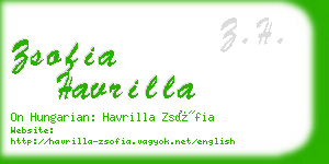 zsofia havrilla business card